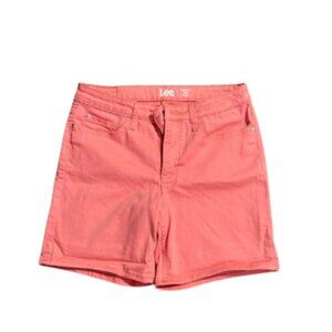 Lee Coral Pink Shorts | Size 8 | Casual Summer Style | Free Shipping